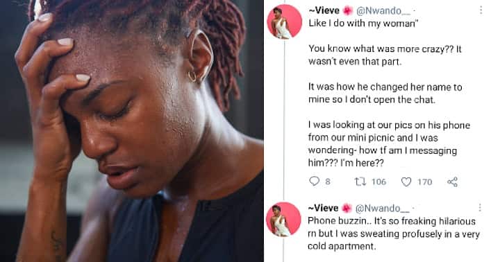 Man saves side chick's number with girlfriend's name