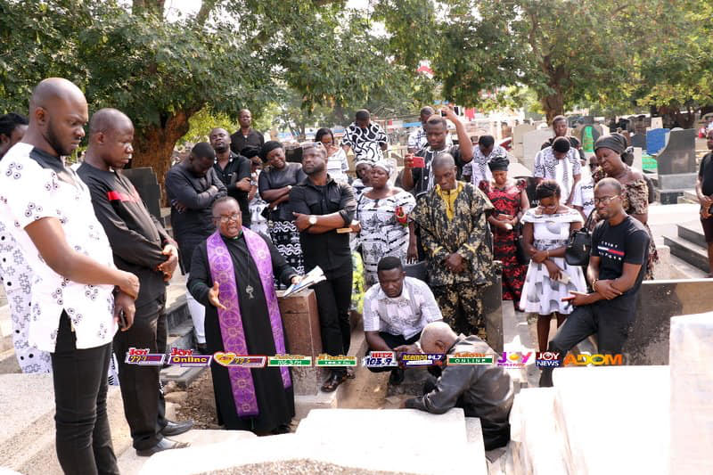 KABA's family visit his grave after one year of burial