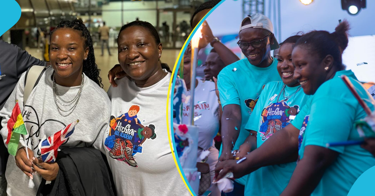 Afronita's mother wins hearts of Ghanaians after video from their rousing welcome at the airport surfaced
