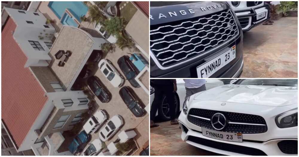 Luxury cars at Ghanaian wedding