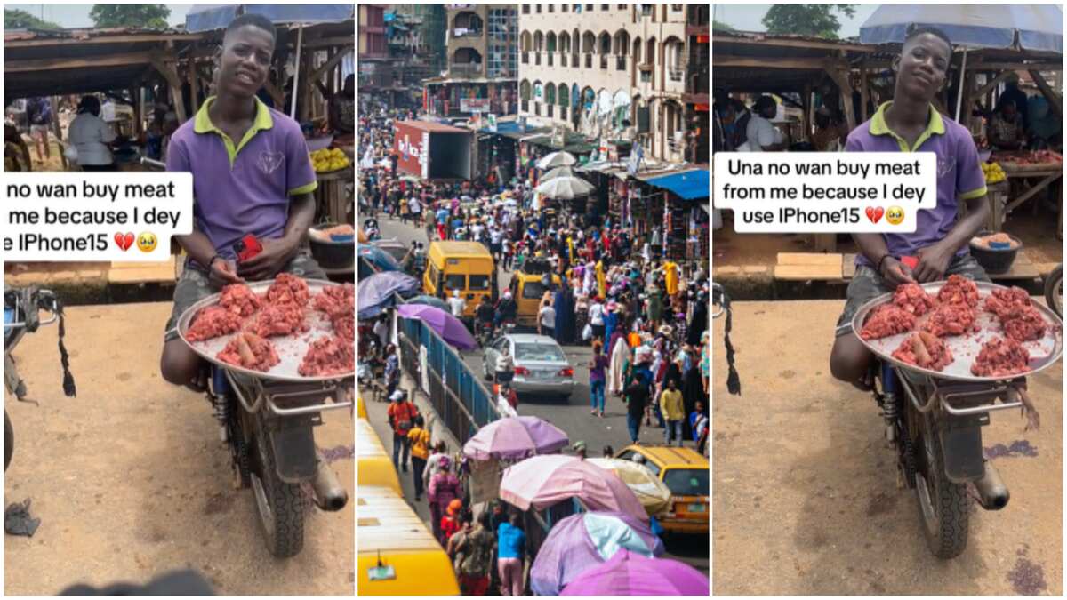 Meat seller in market/Business in Nigeria