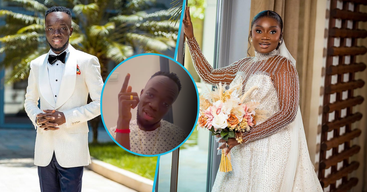 Akwaboah: Newly married Ghanaian singer tensions detractors online: "The ring is ringing"