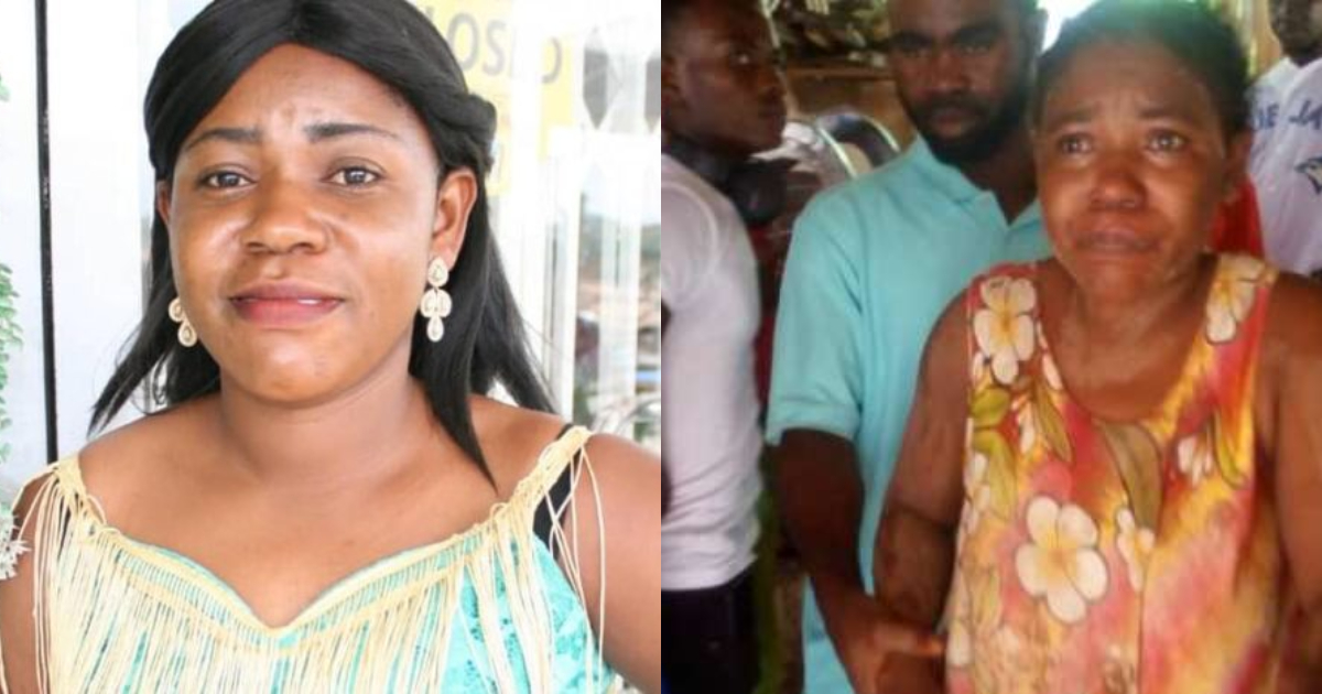 A collage of the Takoradi woman who faked her pregnancy and kidnapping, Josephine Mensah