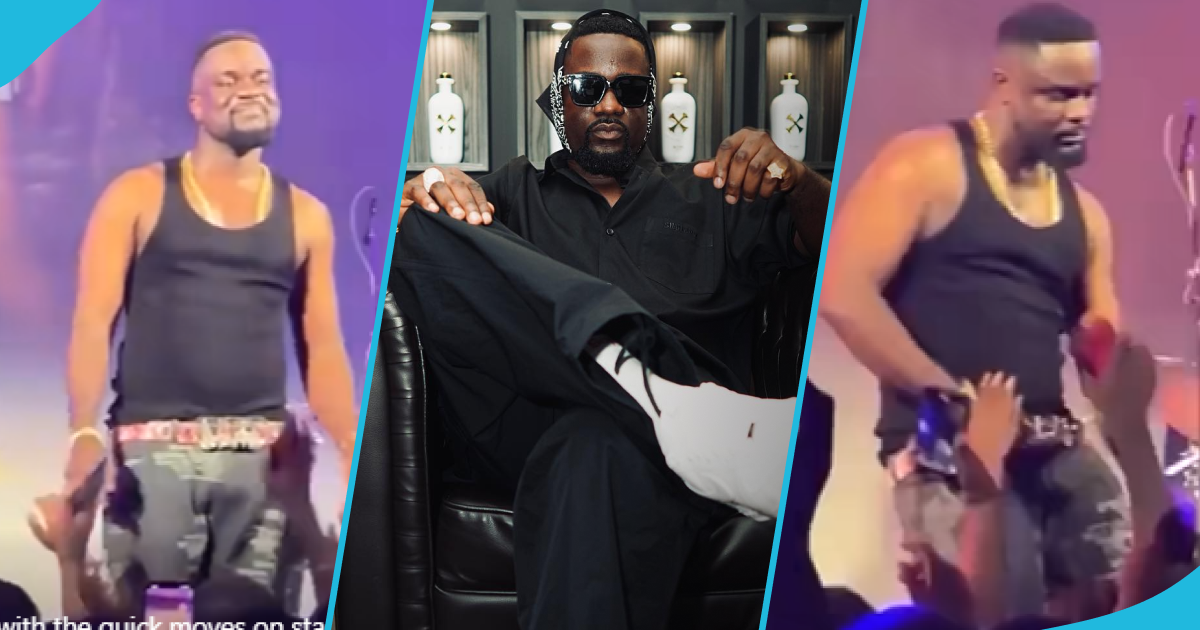 Sarkodie makes fans crazy with azonto moves and cute potbelly at JAMZ tour