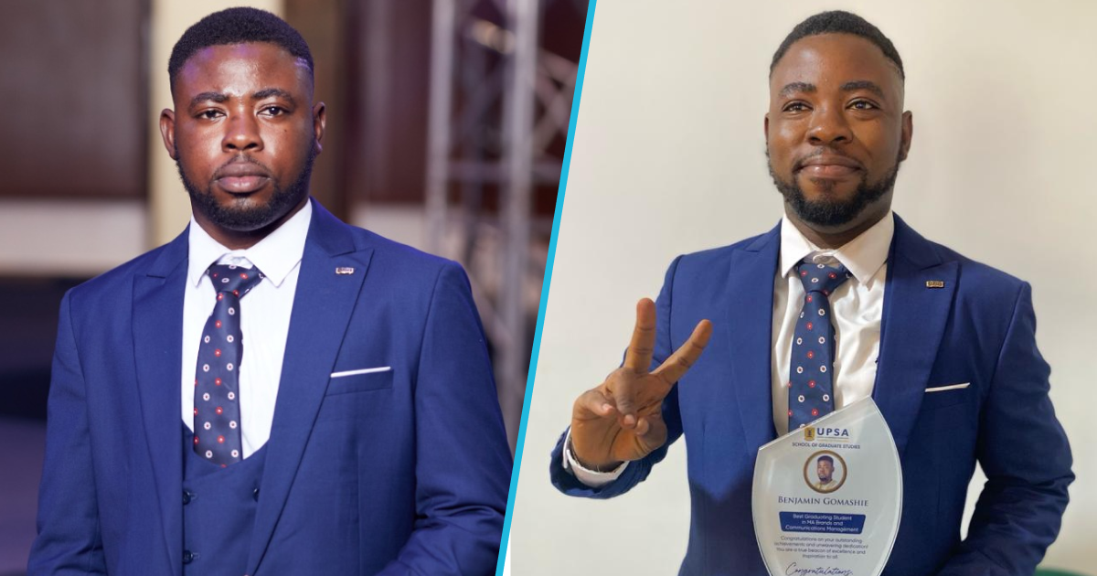UPSA: Ghanaian Benjamin Gomashie earns Best Student in Brands and Communications Management title