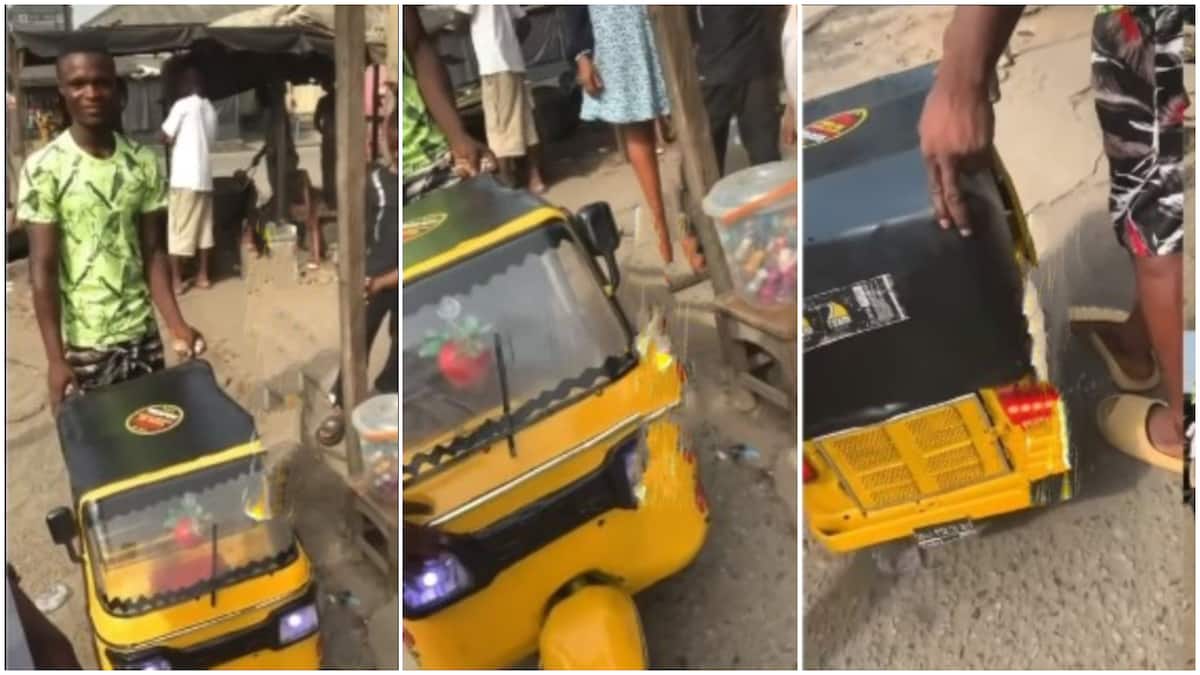 The man made the keke run in a video.
