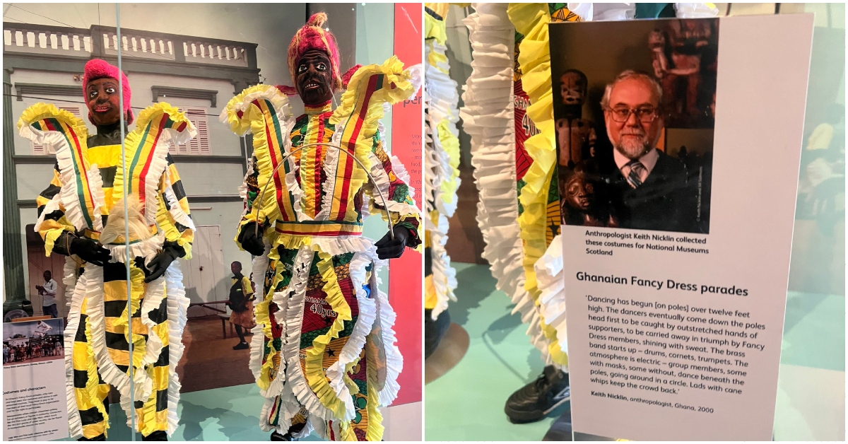 Photo of Ghana masquerades in Scotland museum