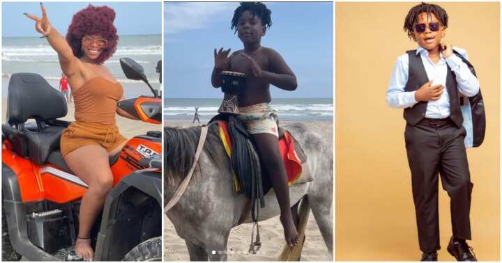 Michy shares video of her son Majesty.