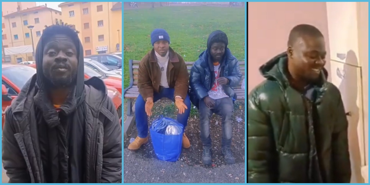 Ghanaian Man In Italy Helps His Countryman Who Is Homeless Abroad