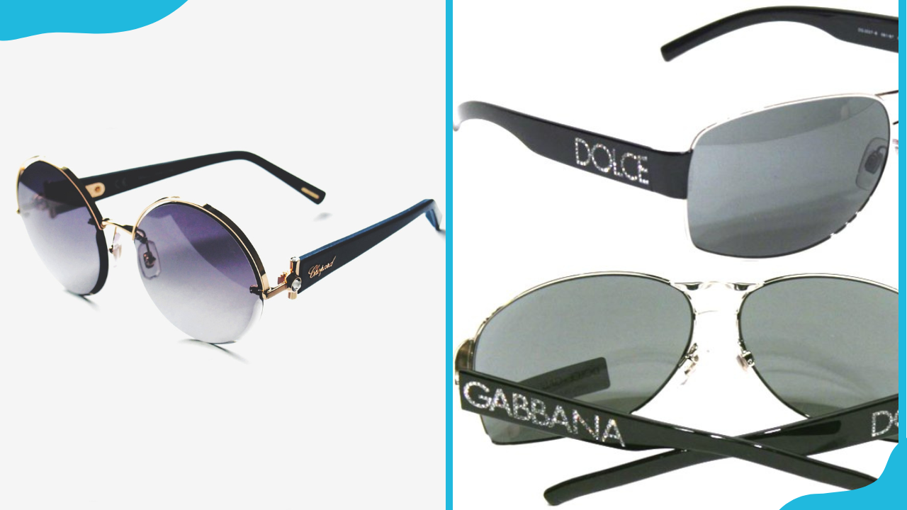 Most expensive sunglasses: Chopard and Dolce and Gabbana DG2027B sunglasses