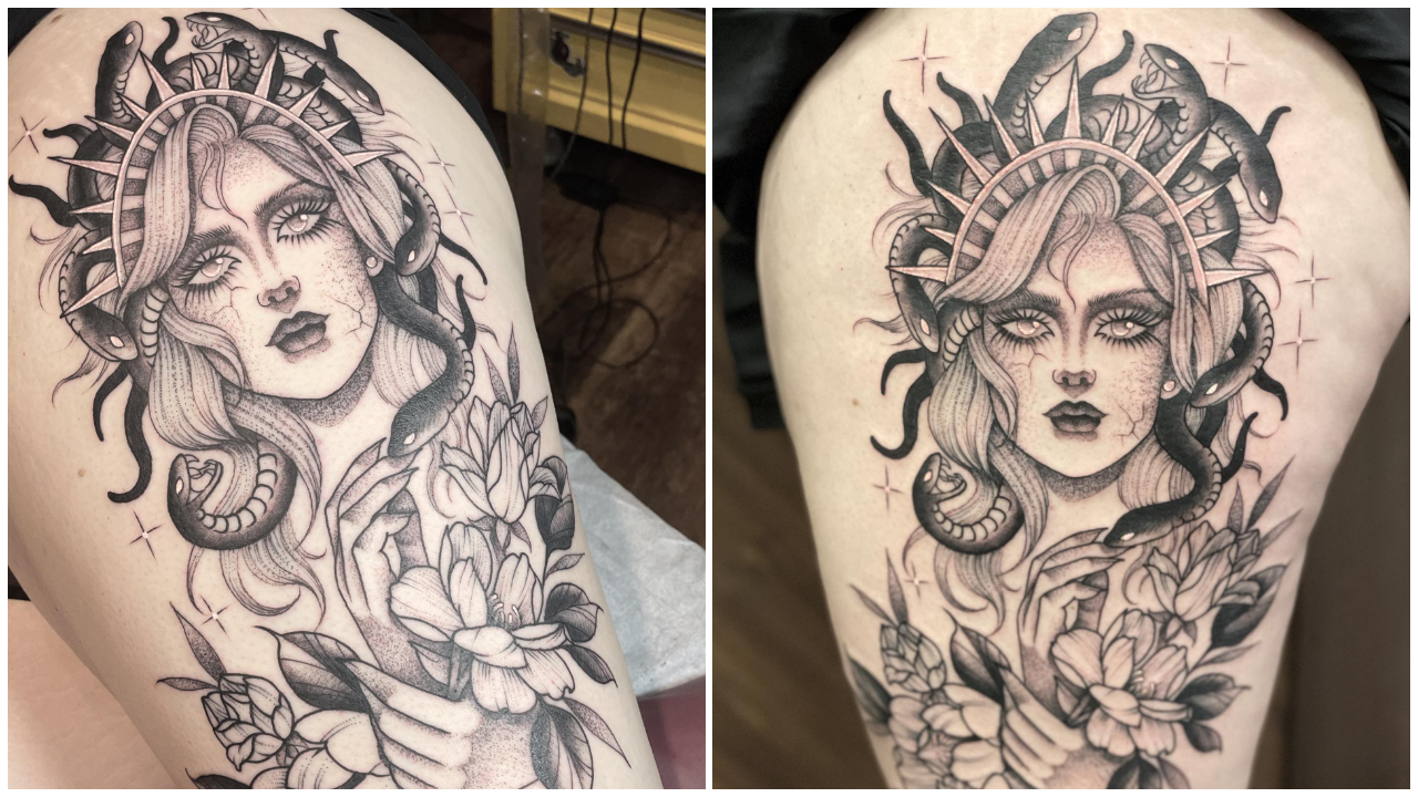 I got a Medusa tattoo and kind of regret it. Am I overthinking it? :  r/tattooadvice