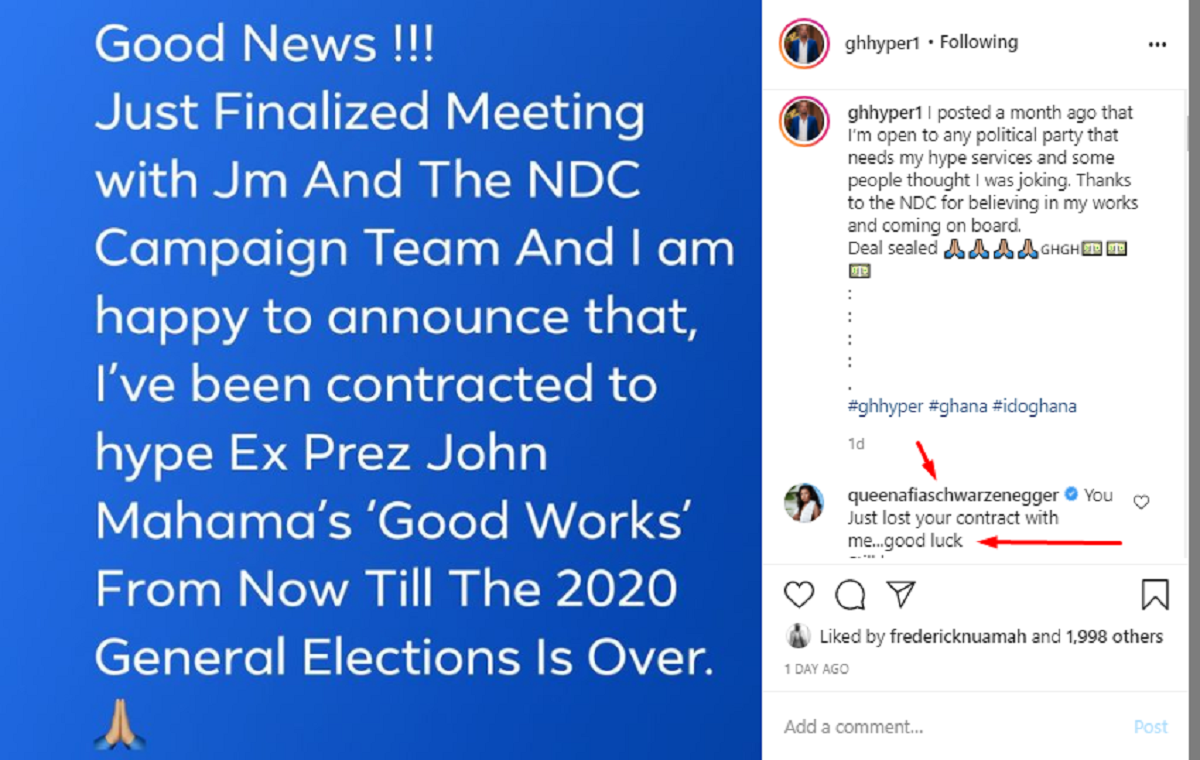 Afia Schwar sacks personal blogger who got contract with NDC