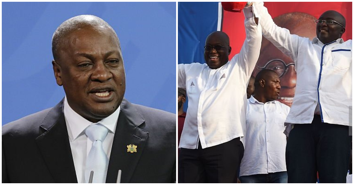 Former President Mahama has described the Akufo-Addo/Bawumia as the greatest political scam ever
