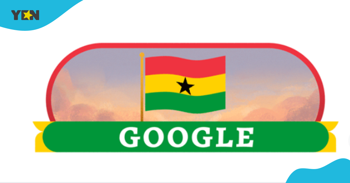 Google Doodle displayed the Ghana flag to commemorate the country’s 2024 Independence Day celebration