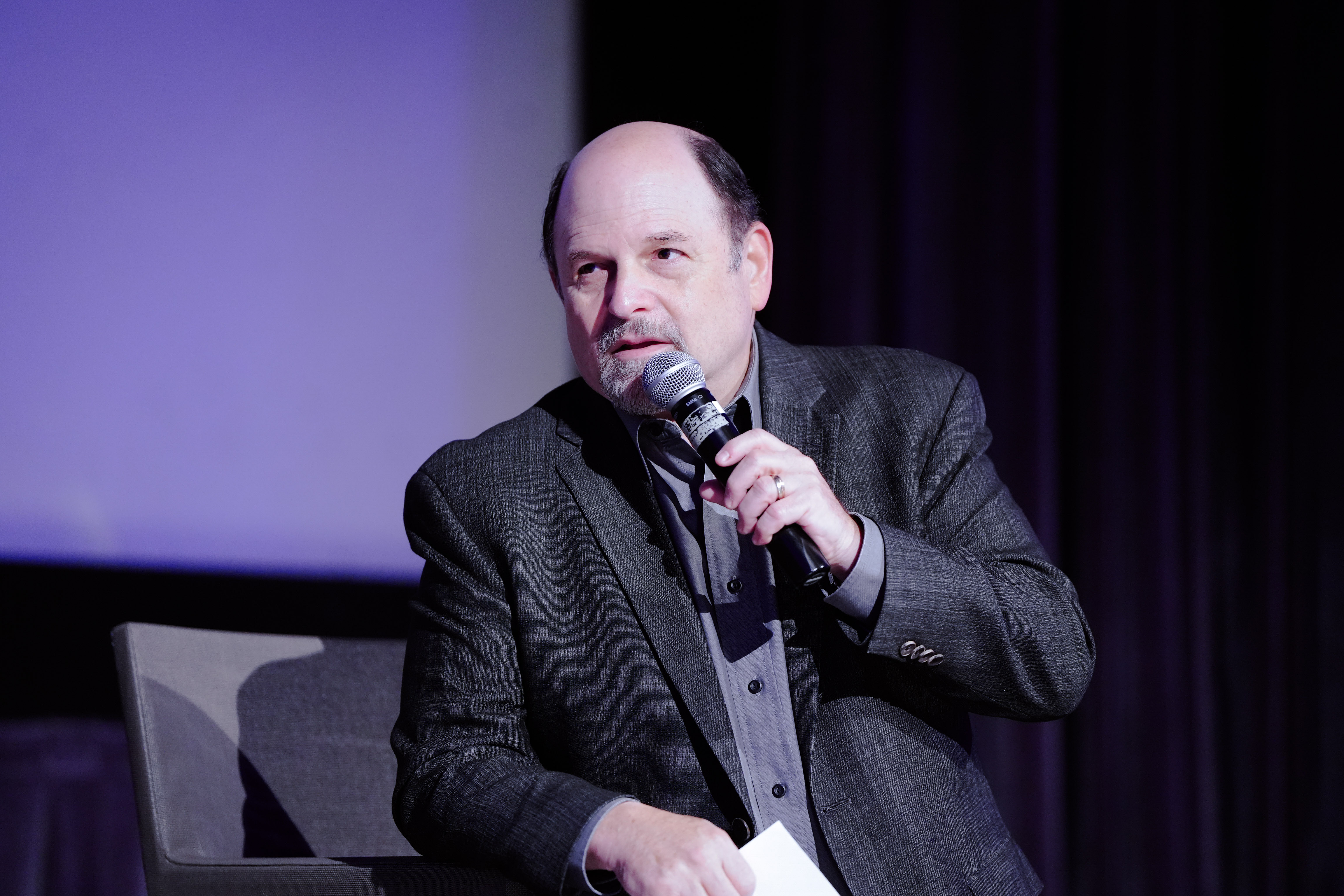 Jason Alexander speaks during the Q&A on the new documentary "William Shatner: You Can Call Me Bill"