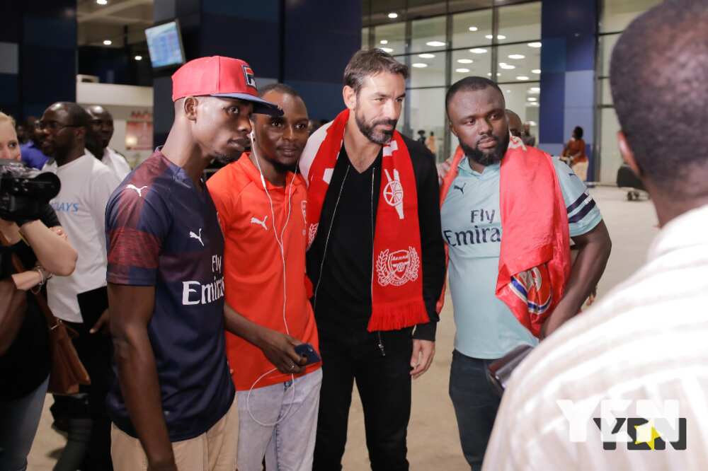 Robert Pires arrives in Ghana to launch Super Fan Campaign (Photos)