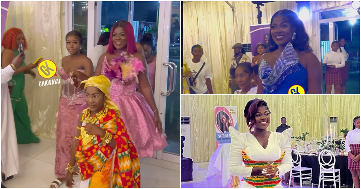 Ghanaian TikToker Asantewaa stuns in 3 dresses for her lavish birthday party: "Who is her designer kraaa?"