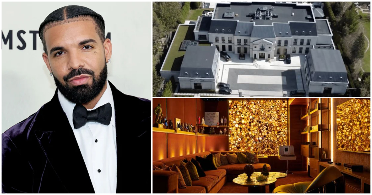 A look inside Drake's custom-built $100 million mansion with a recording studio and awards room