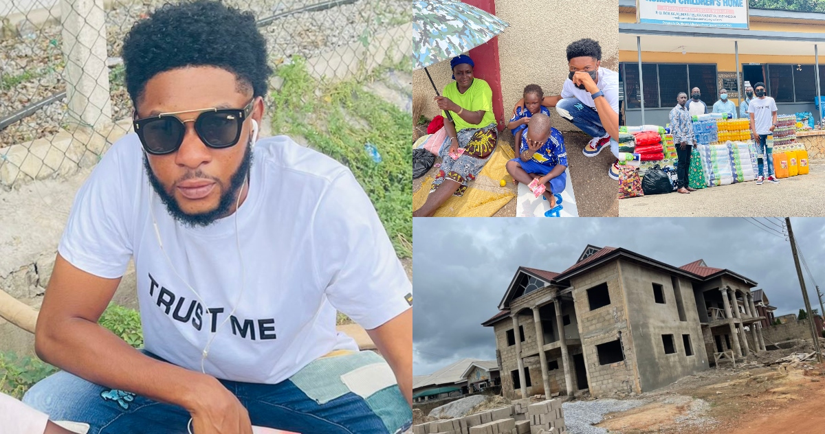 Meet the Ghanaian Young man Building mansion & Helping Needy Through Betting