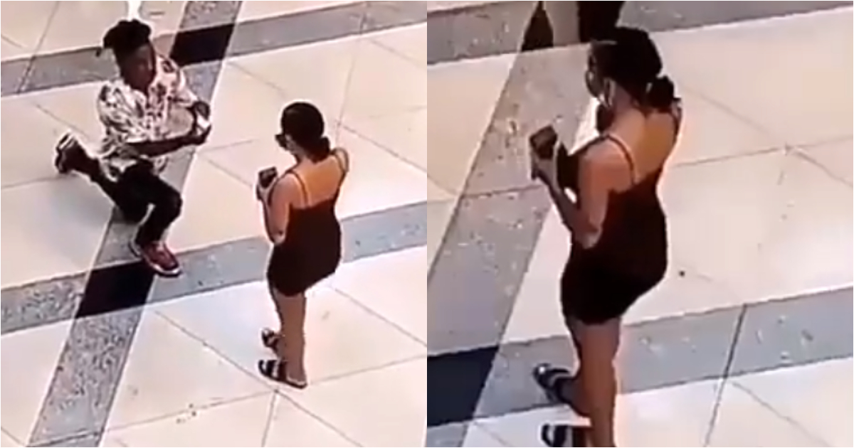Pretty lady disgraces boyfriend as she boldly rejects his proposal in public