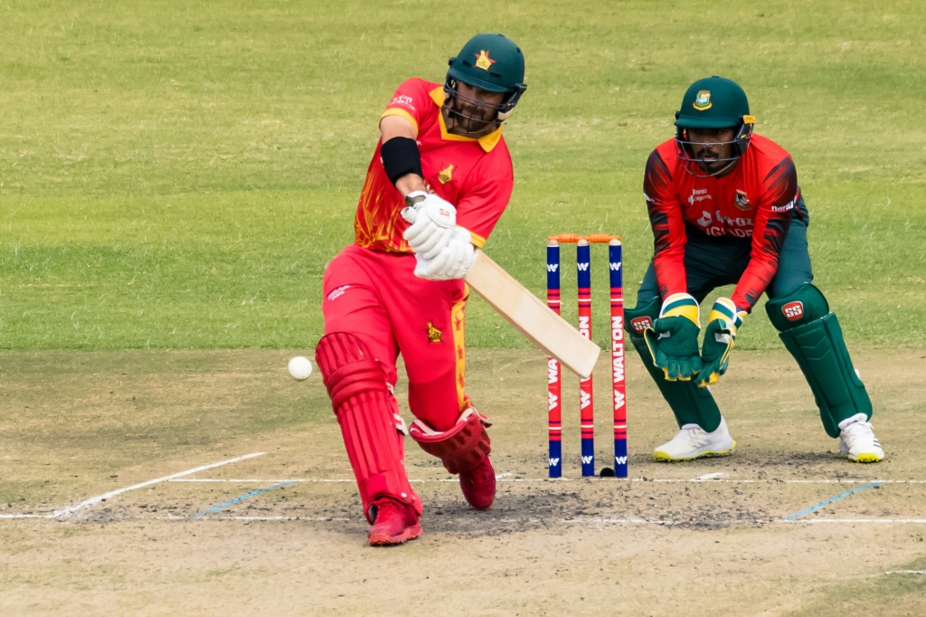 Zimbabwe batter Ryan Burl made 54 against Bangladeshin the third and final T20I in Harare