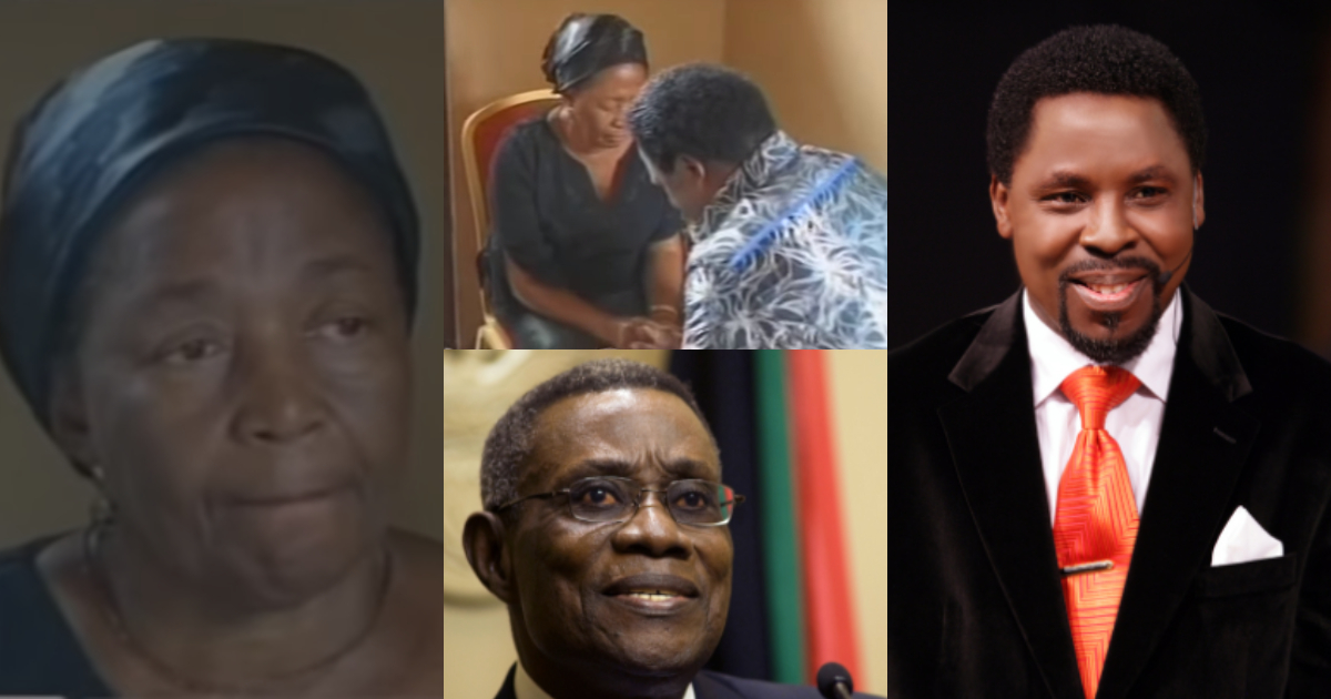 Video of TB Joshua praying for Naadu Mills after the death of Atta Mills pops up