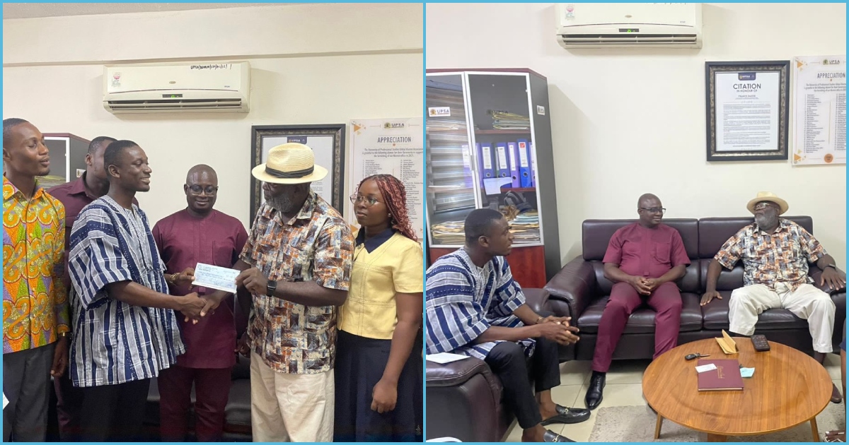 UPSA SRC makes donation of GH¢10K to support building of Police Station:" Corruption-free SRC"
