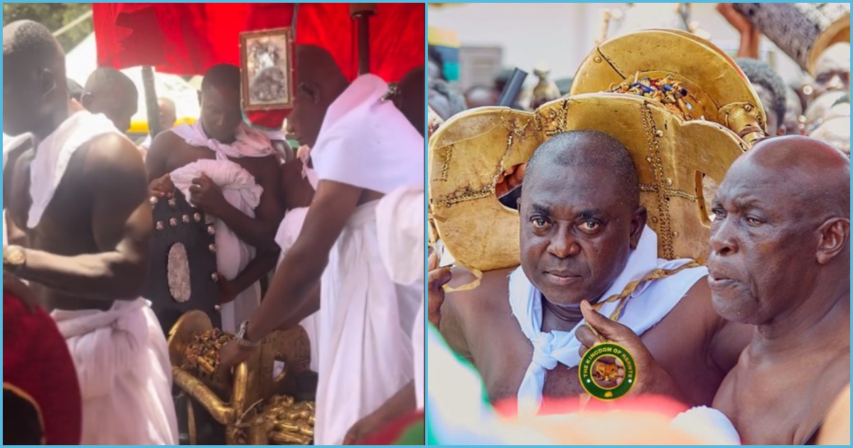 Golden Stool: Tight security at Akwasidae as stool makes 1st public appearance after 25 years