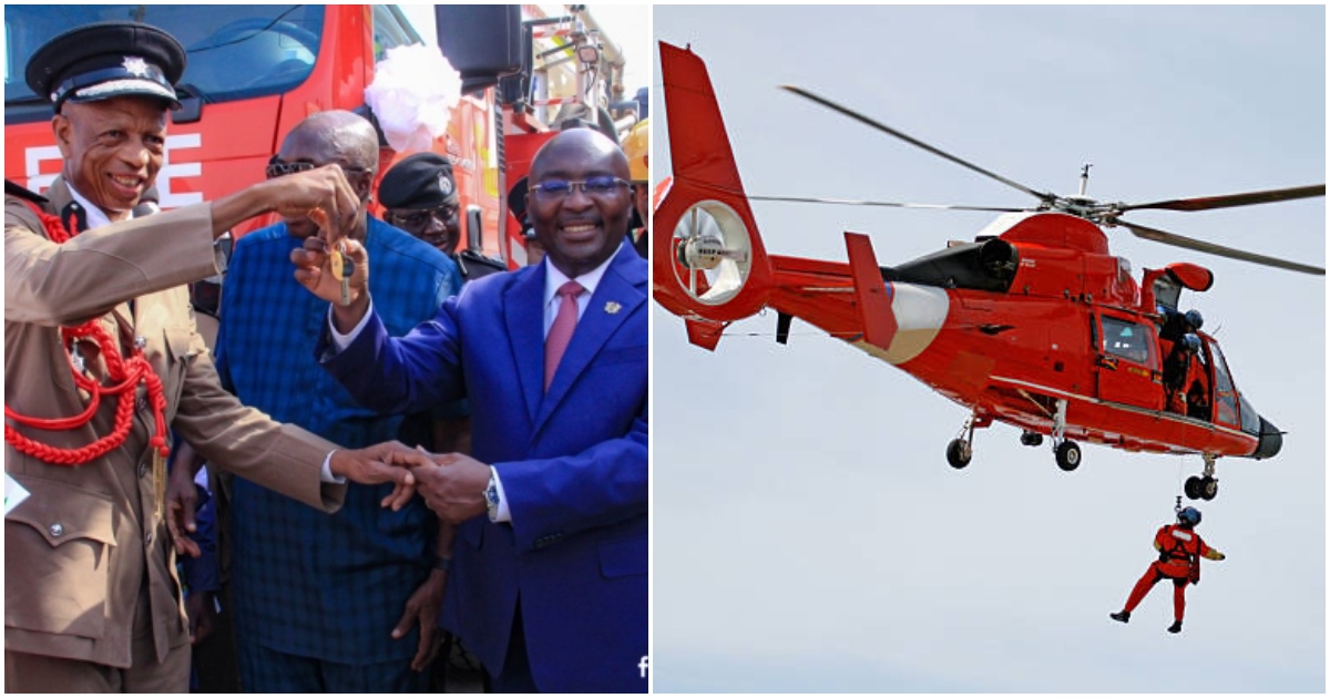 Vice president Dr Bawumia says government is planning to buy a helicopter for Ghana fire service.
