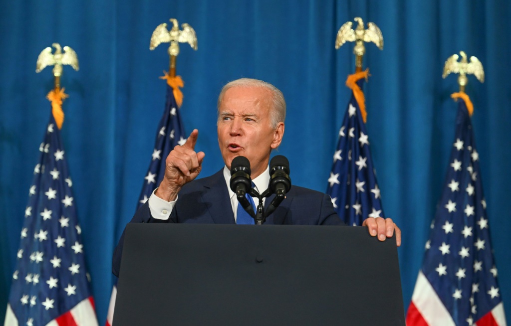President Joe Biden warned that the refusal of some Republican candidates to accept election results is a 'path to chaos in America'