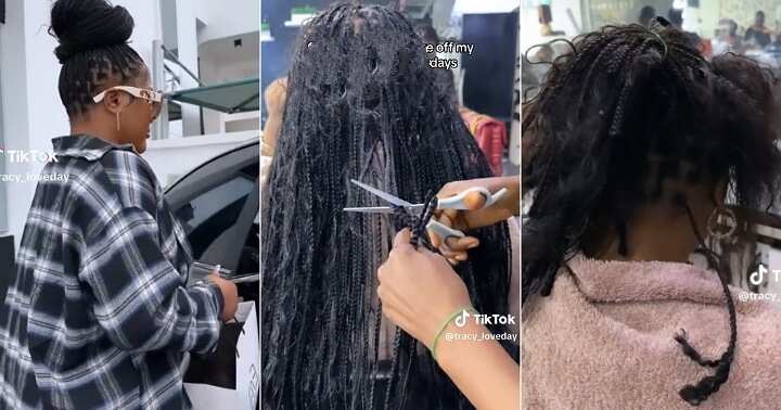 Lady takes out N75k braids after six days