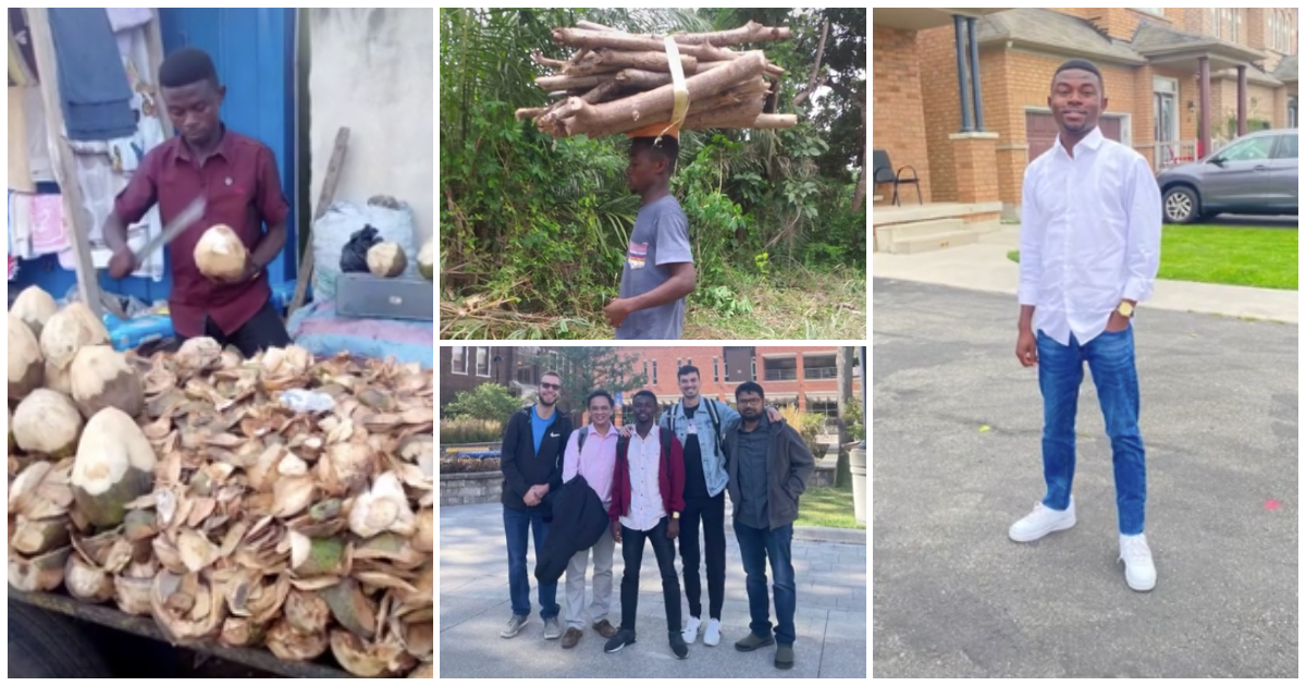 Ghanaian village boy who sold coconut & slept outside gets scholarship to Canada