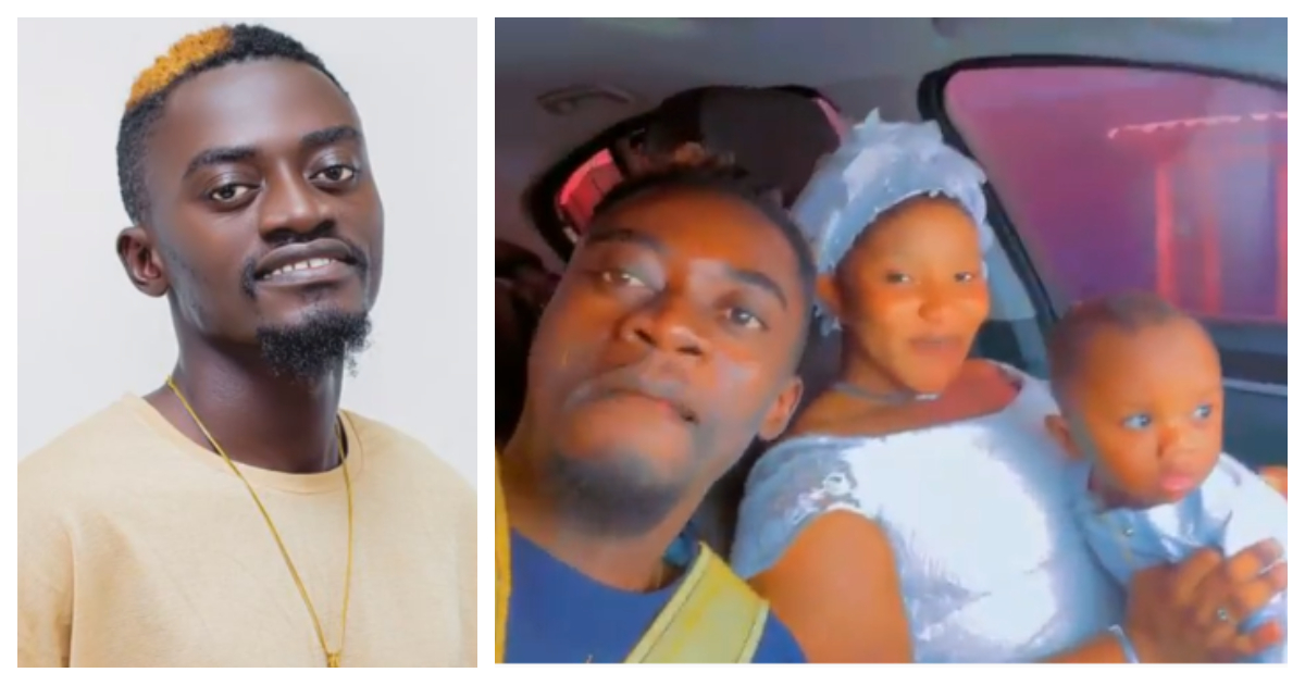 Against go shame: Lil Win goes riding with newly wedded wife in new video, sings for and pamper her like baby