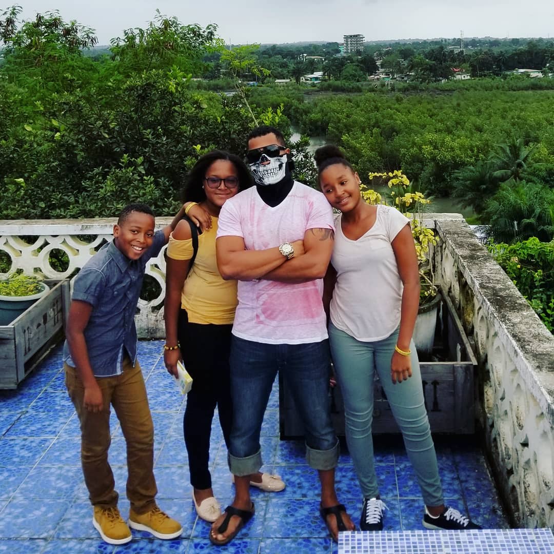 Big daddy: Van Vicker flaunts his 3 all-grown children in latest video, fans says he should add a last baby