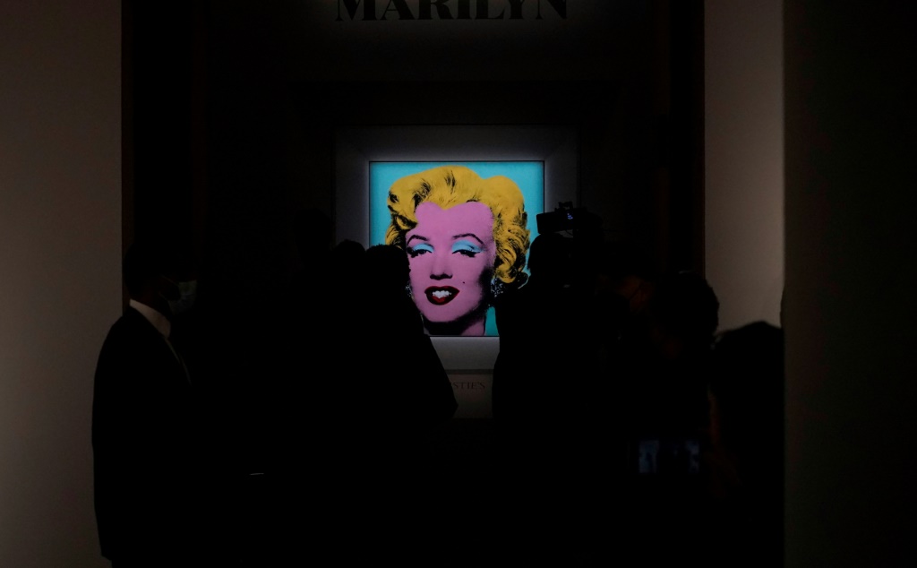 Andy Warhol's 'Shot Sage Blue Marilyn' fetched $195 million at an auction, a record for an American work for art