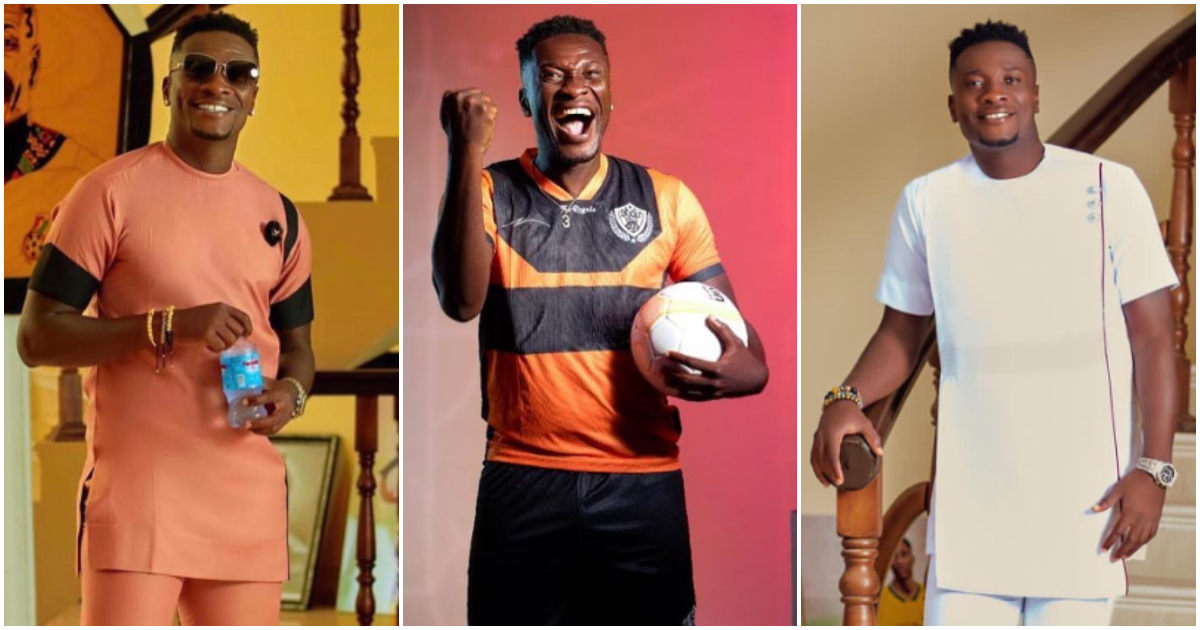 Photos of former Black Stars captain Asamoah Gyan.