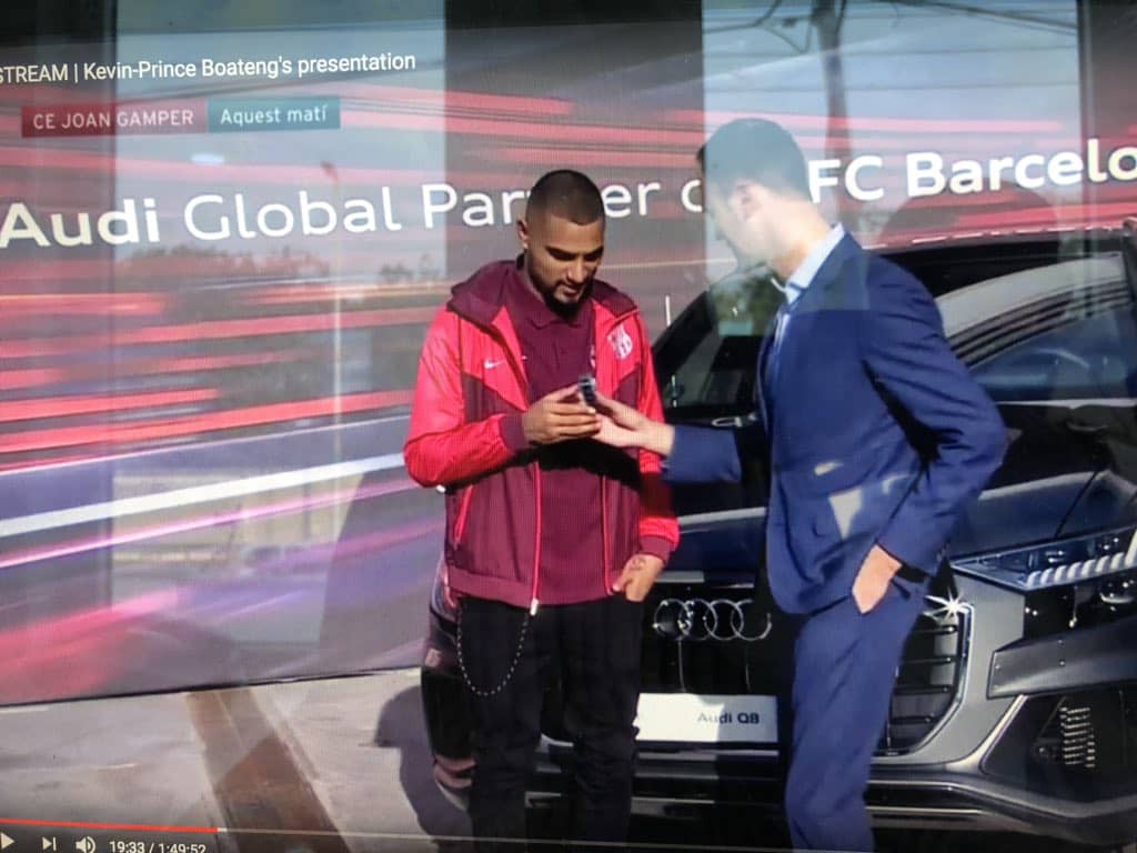 Kevin-Prince Boateng receives brand-new Audi Q8 after signing for Barcelona