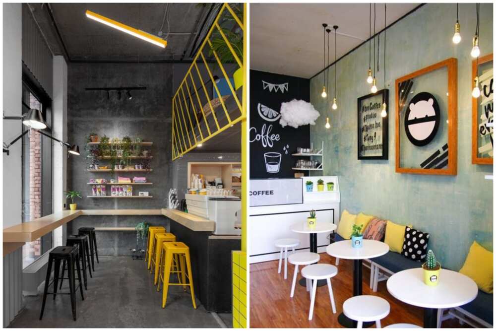 Low budget small cafe interior design