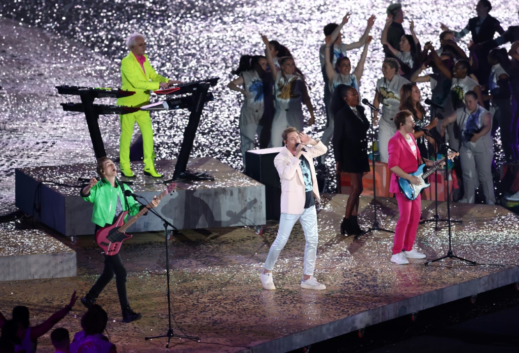 Duran Duran perform during the opening ceremony of the Commonwealth Games in Birmingham