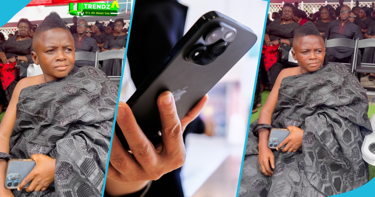 Yaw Dabo holds an iPhone Pro Max in the video, fans claim it is big for his hands