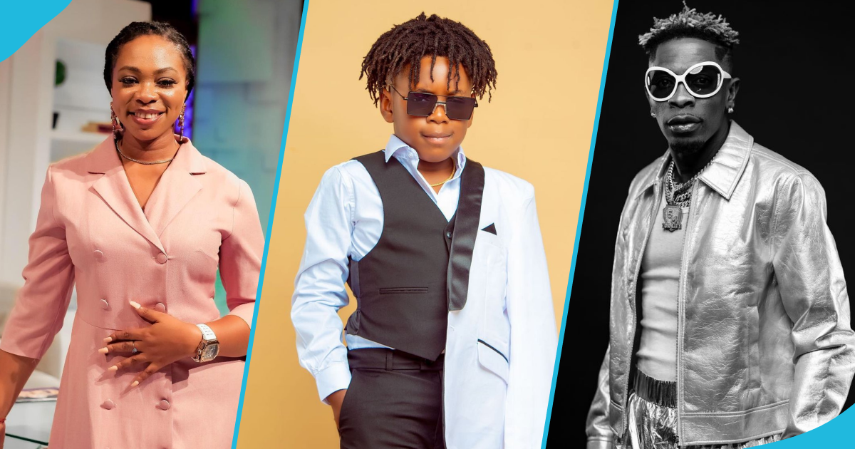 "Shatta Wale has a missed call": Michy in awe as Majesty begs for siblings during swimming lessons