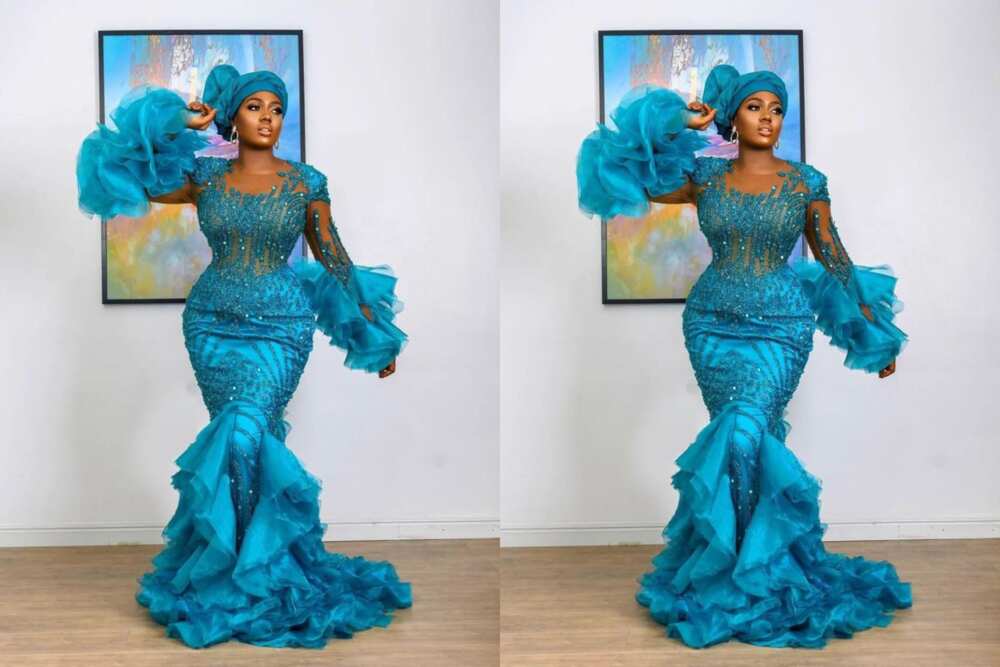 Latest Lace Aso-ebi Styles For fashionable Women. - Stylish Naija  Aso ebi  lace styles, Lace gown styles, Nigerian lace styles dress