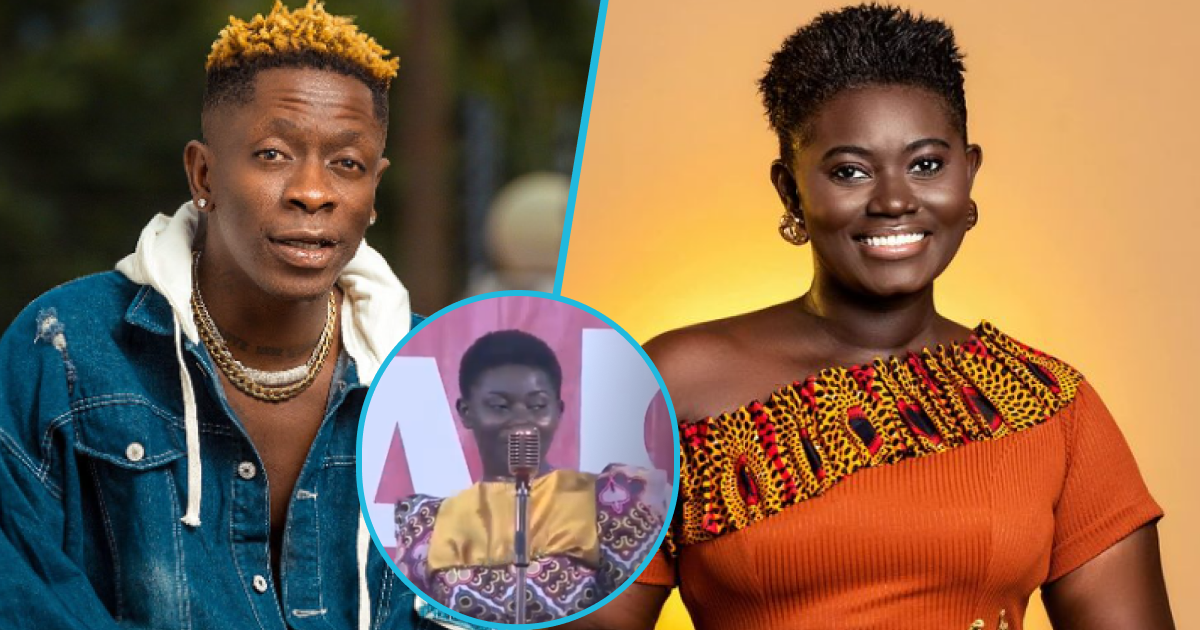 Sing-a-thon: Shatta Wale reacts as Afua performs Freedom for Guinness World Record attempt