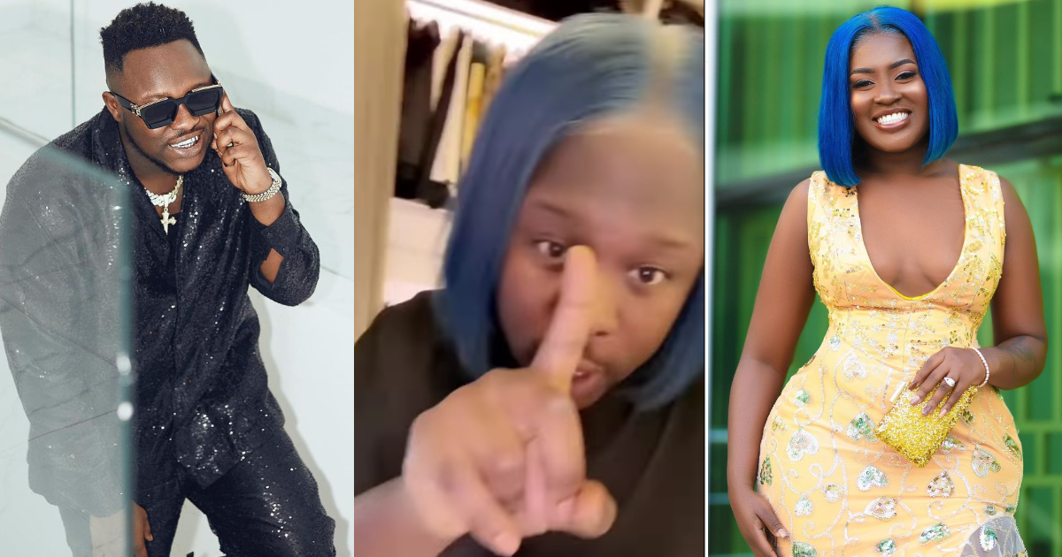 Please come for your wig - Fans beg Fella as Medikal rocks wife's blue wig and acts like a woman in new video