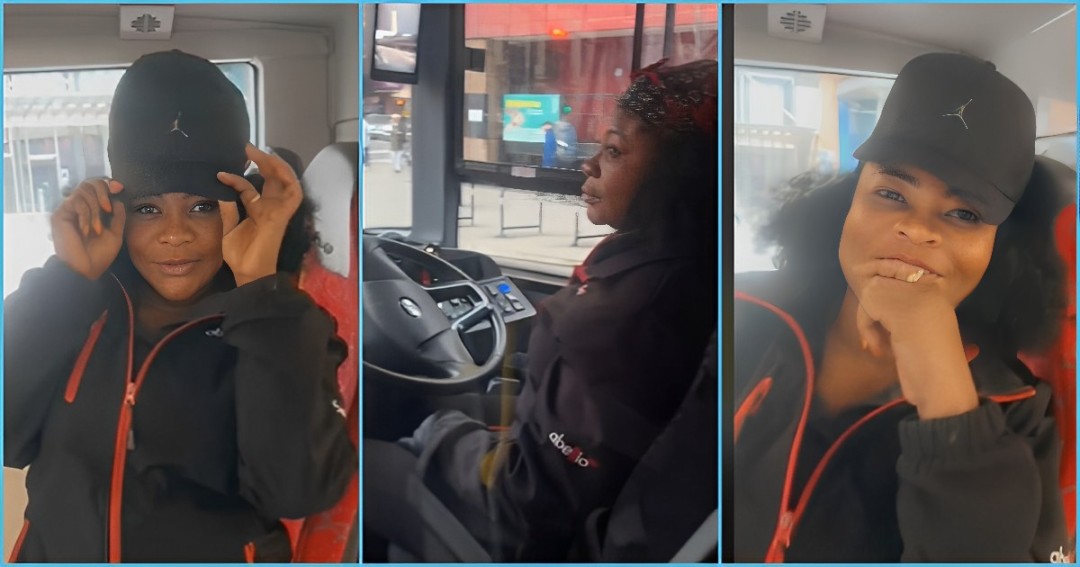 Beautiful Ghanaian woman becomes bus driver in the UK