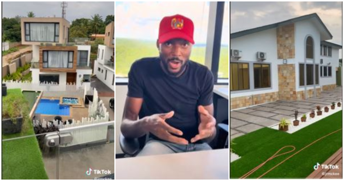African-American man tours expensive houses for rent in Ghana