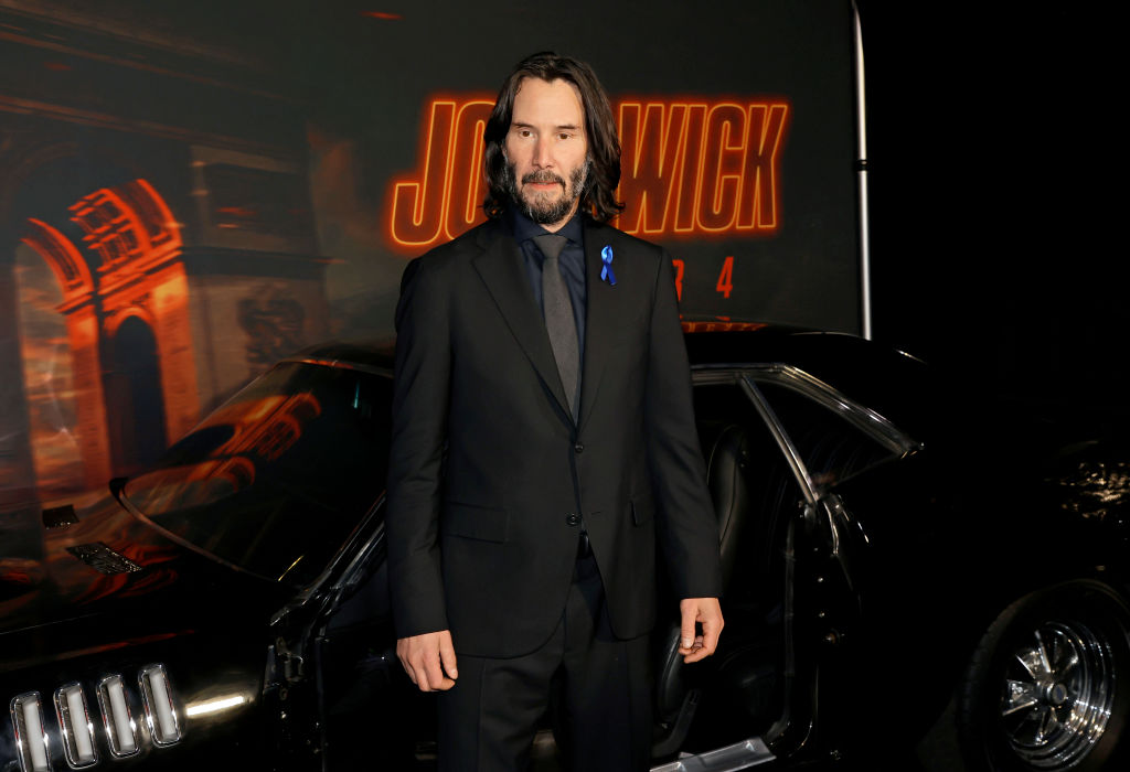 Keanu Reeves at the "John Wick: Chapter 4" Los Angeles Premiere