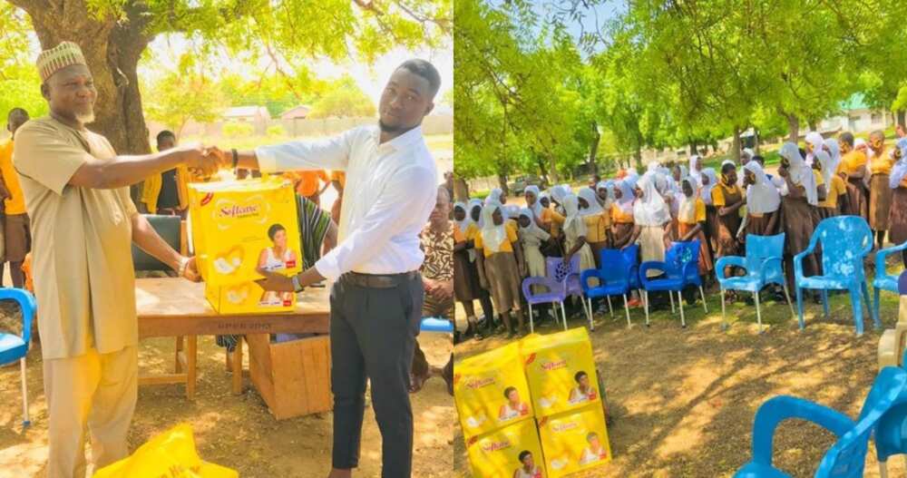 Students from Upper East contribute & donate 150 pads to basic school girls