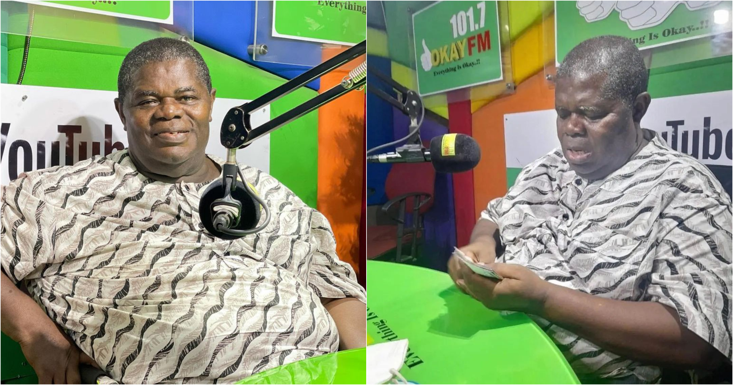 Veteran actor Psalm Adjeteyfio got GHC40k from Chief of Staff in addition to Bawumia's GHC50k, details drop