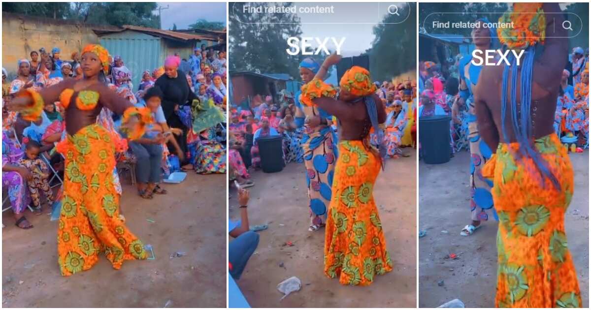 Hausa lady dancing, curvy Hausa lady dancing